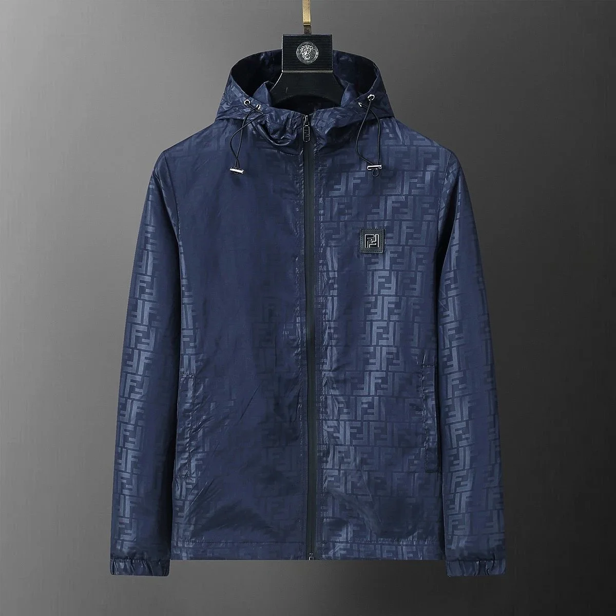 Fendi Iconic FF Logo Navy Jacket