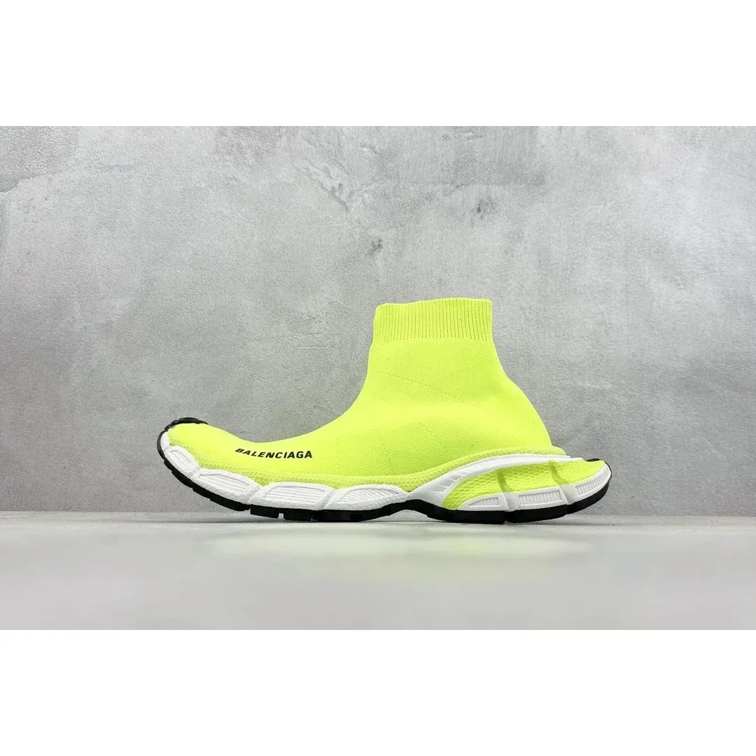 Balenciaga Speed Trainer Neon Yellow Sneakers