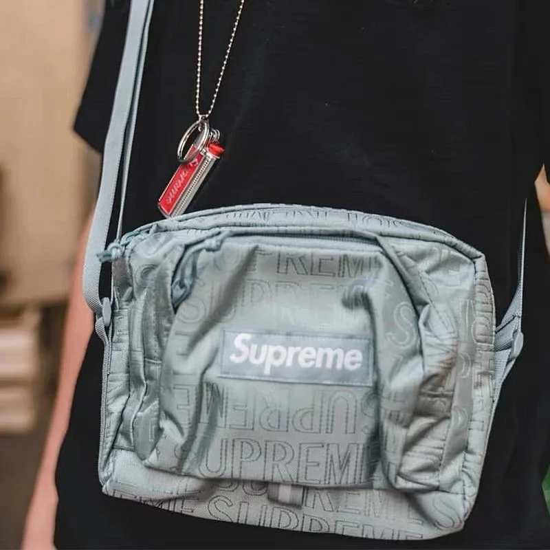 Supreme Silver Logo Bag