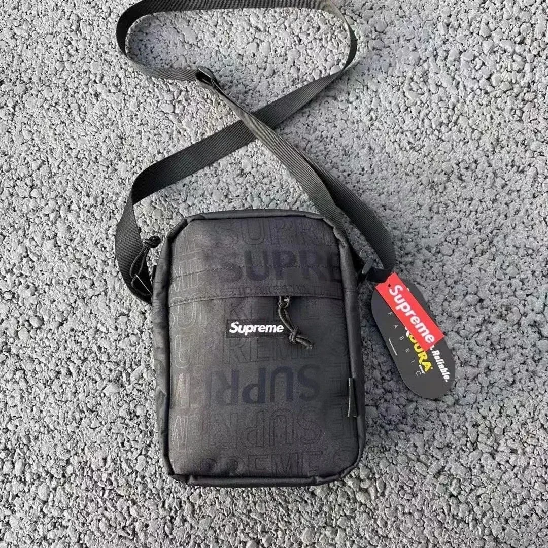 Supreme Black Supreme Logo Crossbody Bag