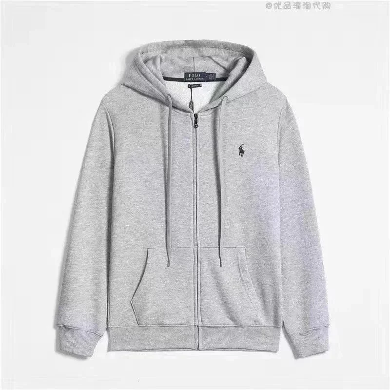 Polo Ralph Lauren Grey Pony Hoodie Sweatshirt