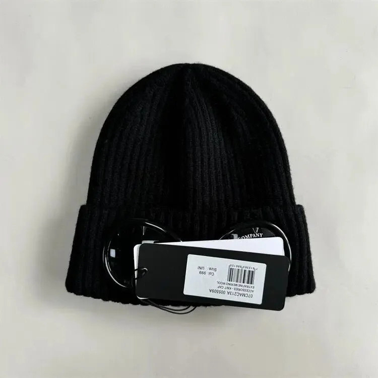 CP Company Goggle Black Beanie Hat