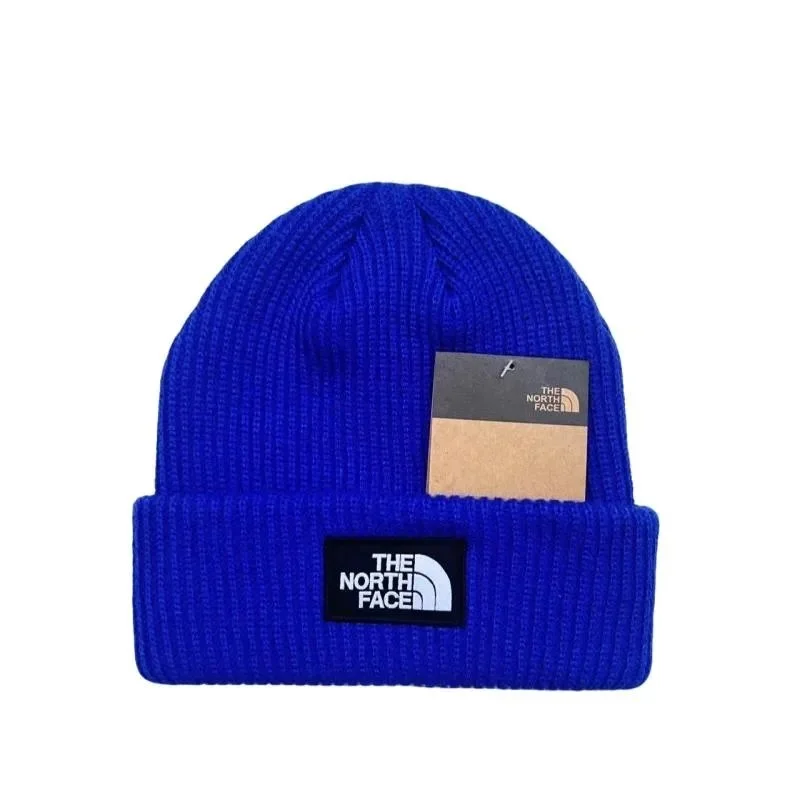 The North Face Blue Solid Beanie