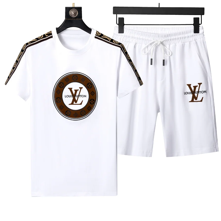 Louis Vuitton LV Trainer White & Brown Co-ord Set
