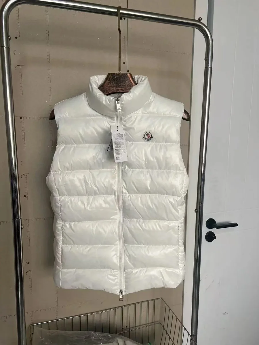 Moncler White Padded Vest