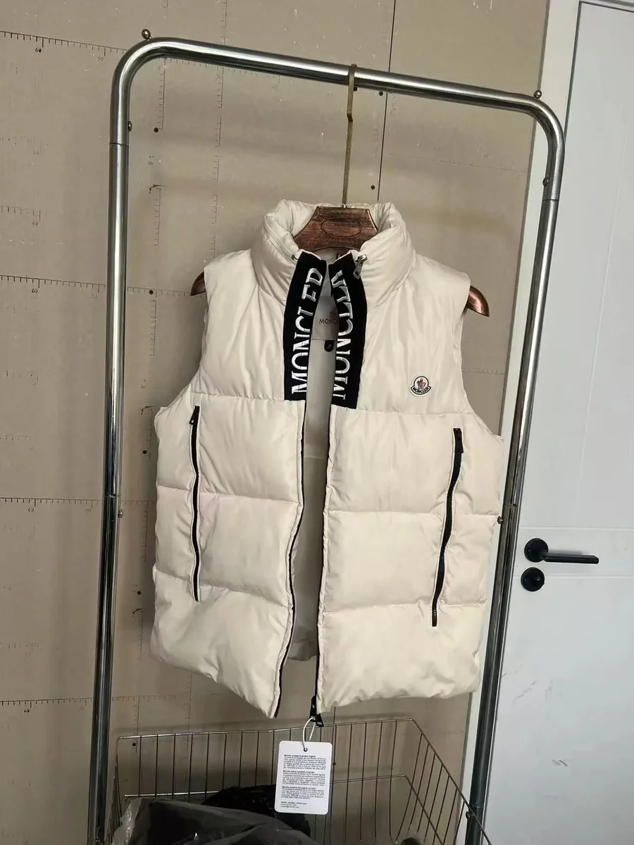 Moncler White Maya Puffer Vest