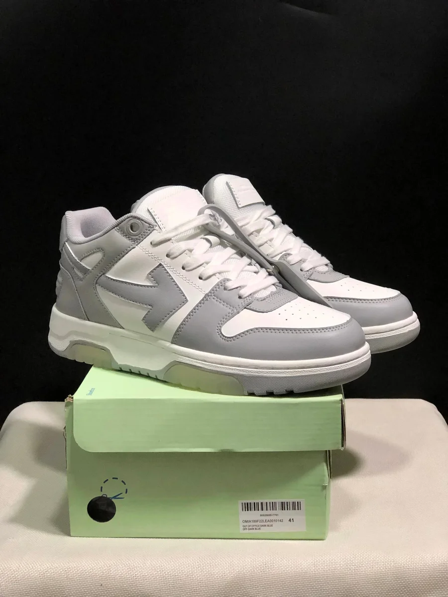 Off-White OW100 Out Of Office White/Grey Sneakers