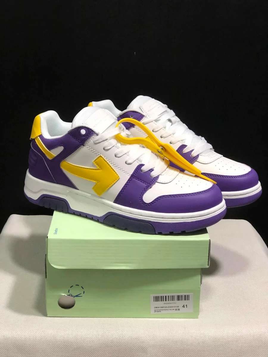 Off-White OW100 Shooter Purple/Yellow Sneakers