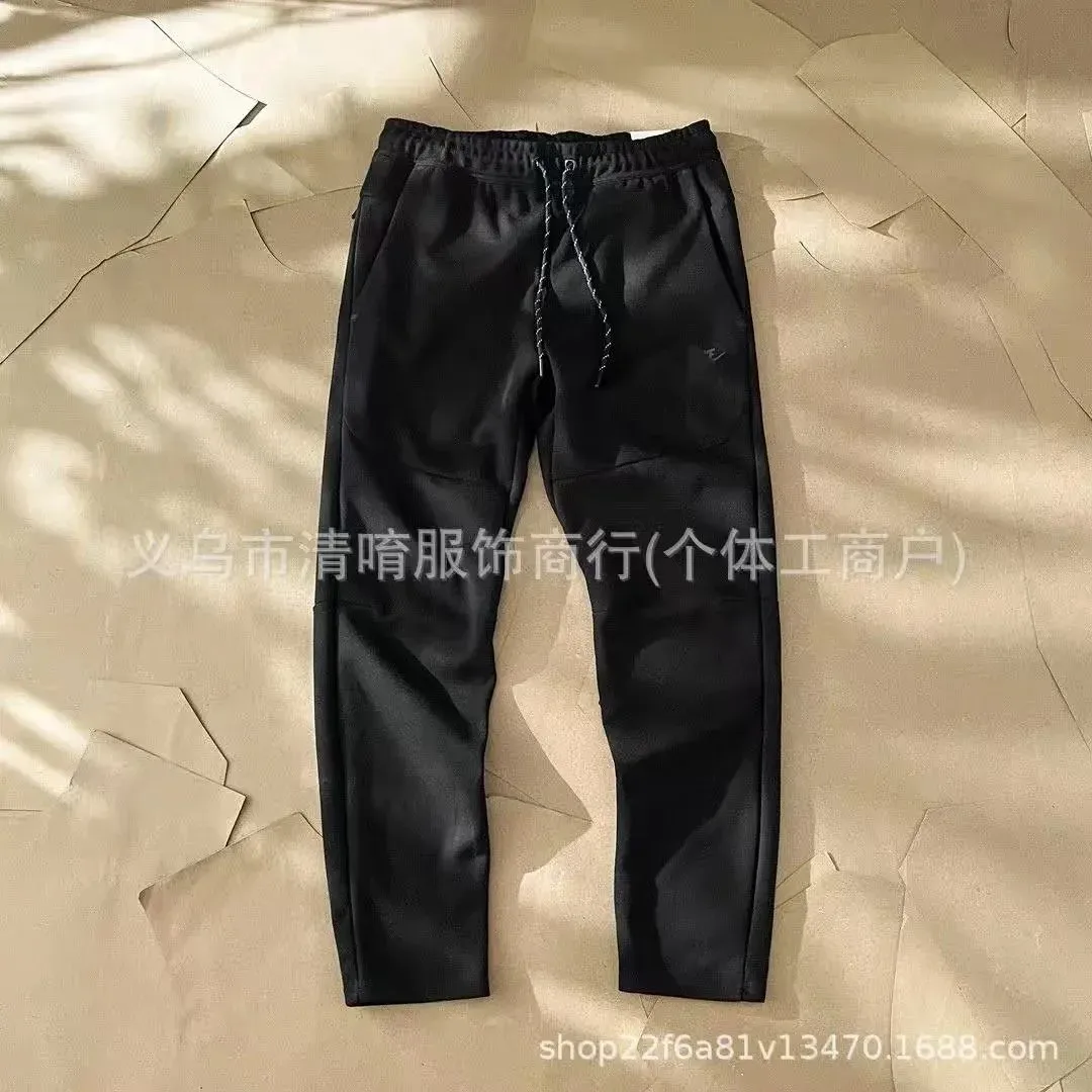 Black裤子 Solid Casual Pants