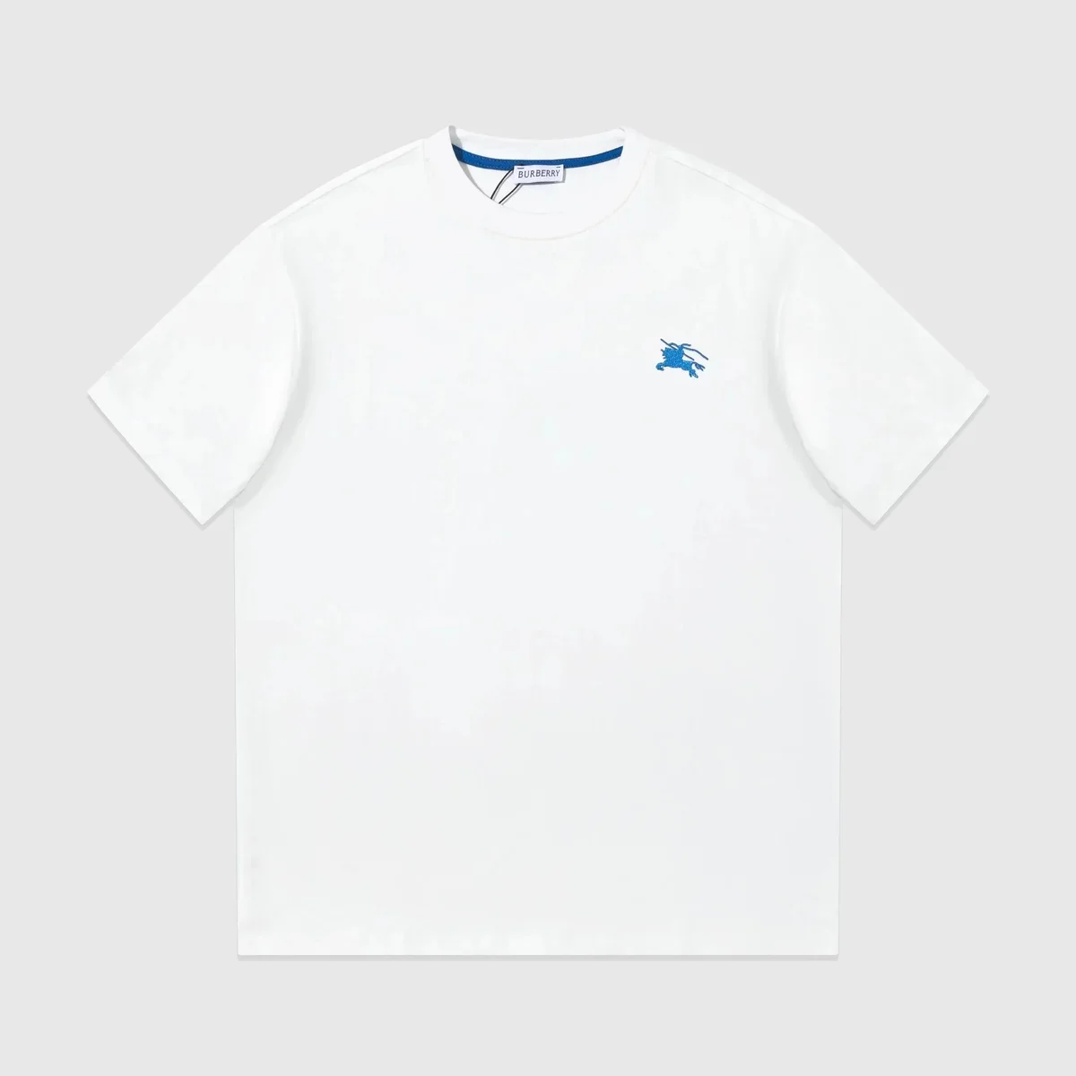 Burberry White Equestrian Knight T-Shirt