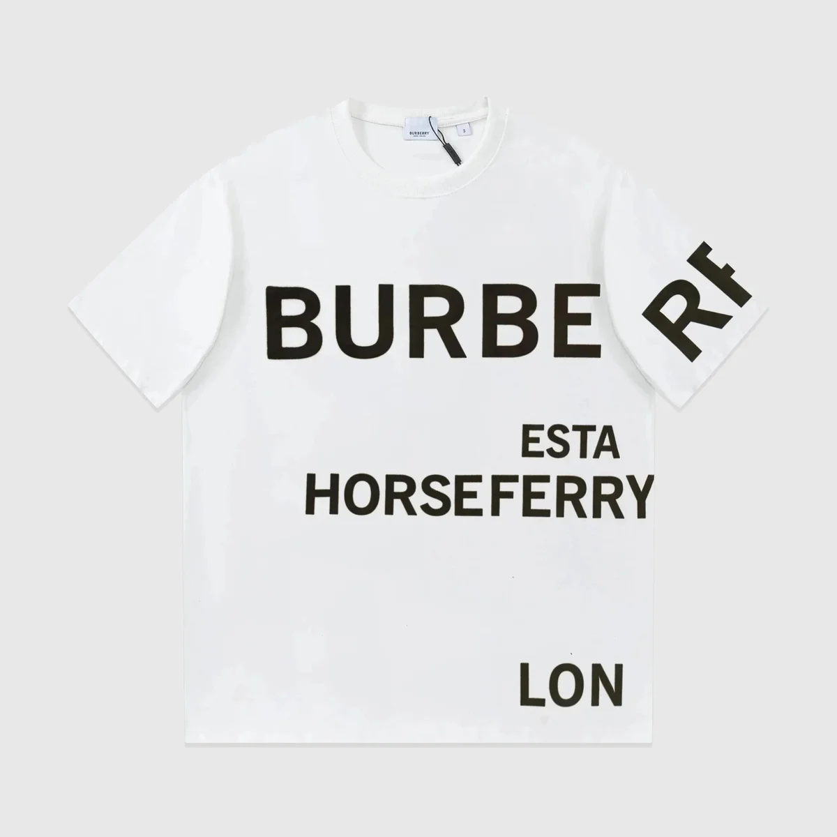 Burberry White ESTA HORSEFERRY LON T-Shirt