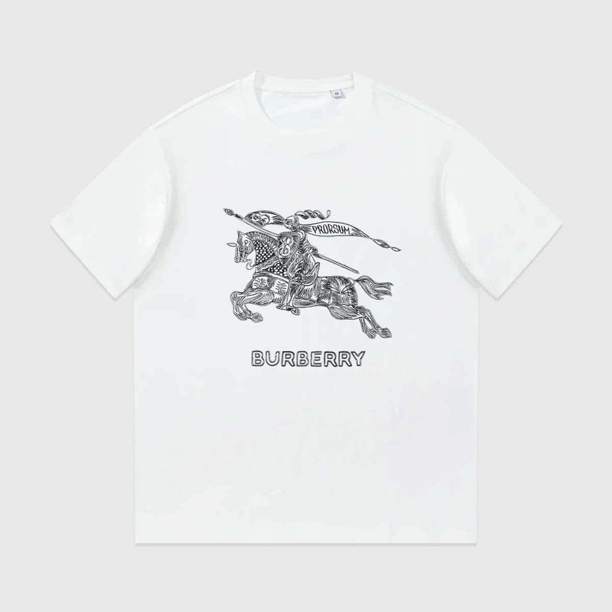 Burberry Knight T-Shirt White Solid T-Shirt