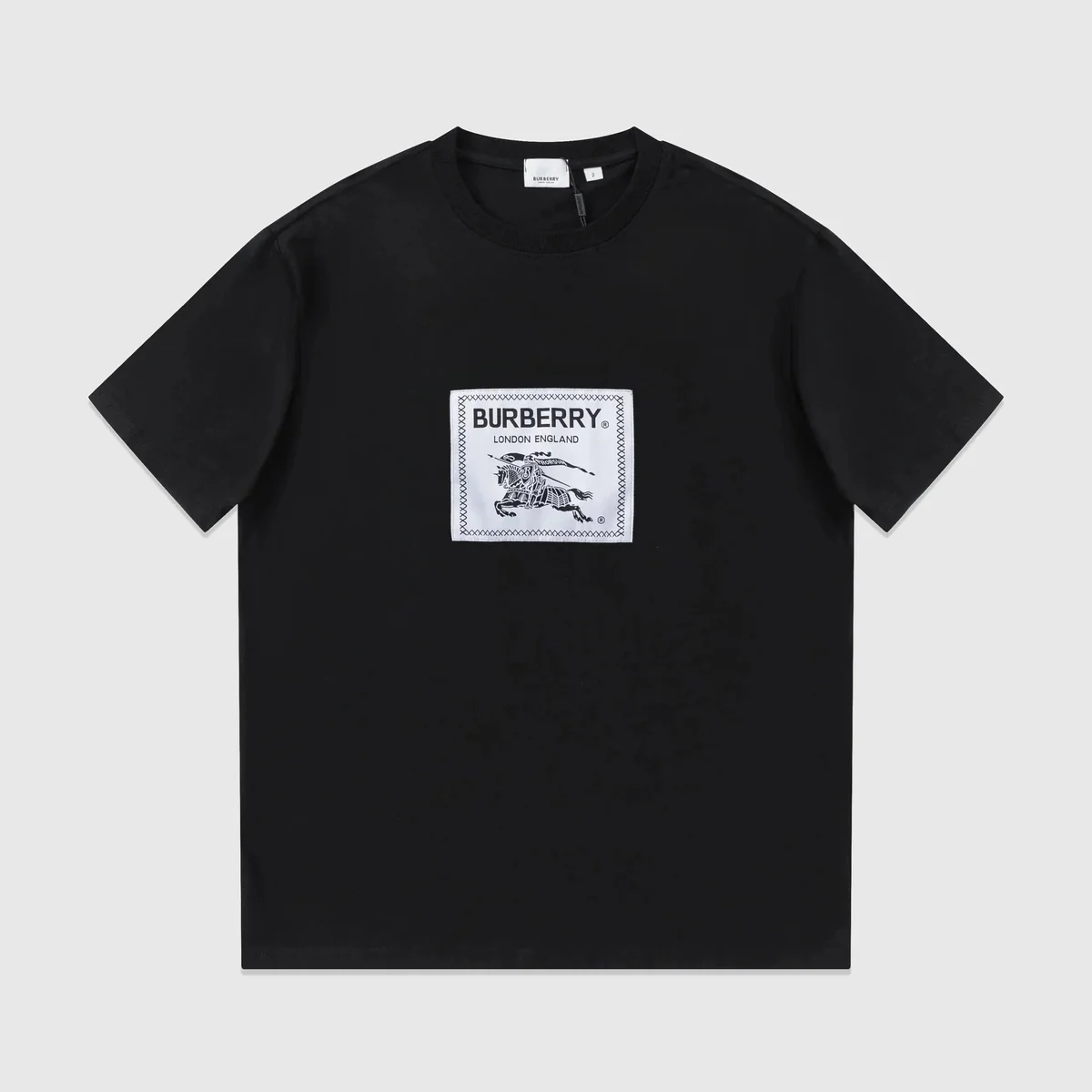 Burberry Black Equestrian Knight T-Shirt