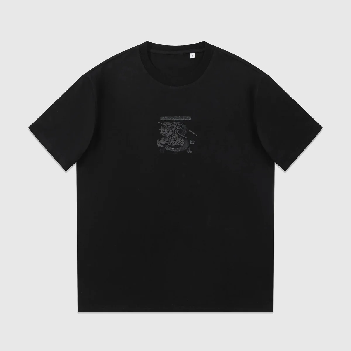 Black Dragon Embroidered T-Shirt