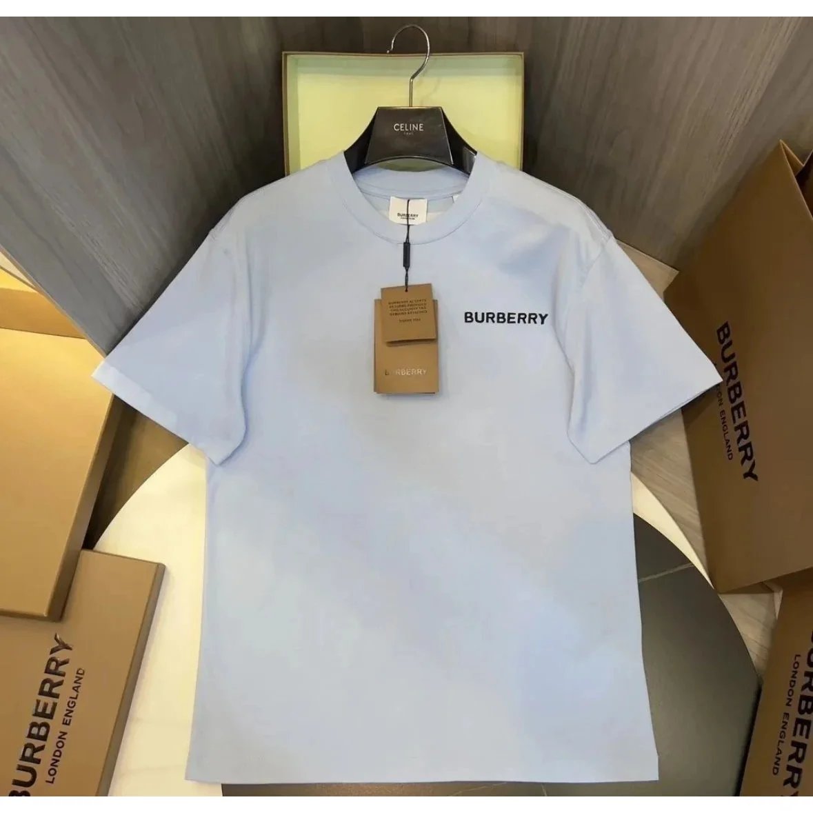 Burberry Classic Logo Light Blue T-Shirt