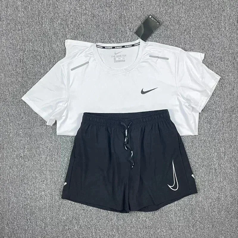 Nike Air Zoom White & Black Co-ord Set