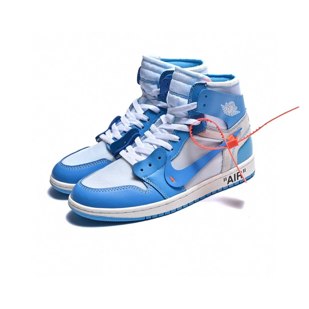 Nike Air Jordan 1 Off-White University Blue Sneakers