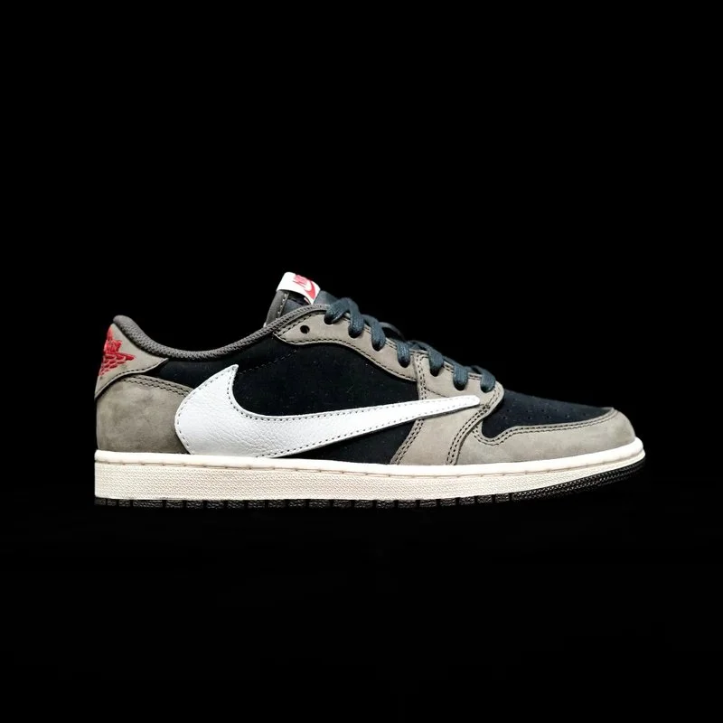 Nike Air Jordan 1 Low Grey/Black White Sneakers