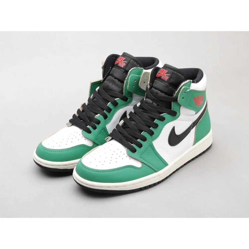 Nike Air Jordan 1 Green Black White Sneakers