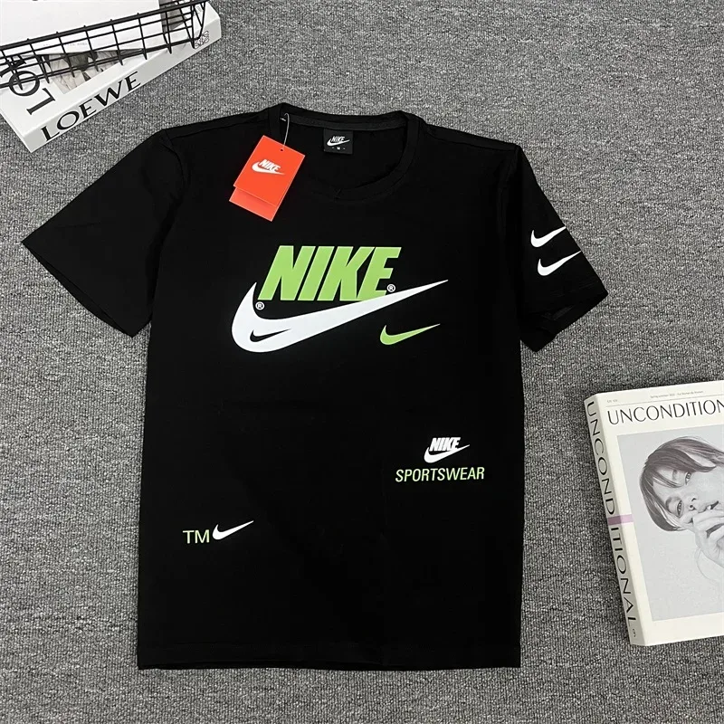 Nike Black Green Graphic T-Shirt