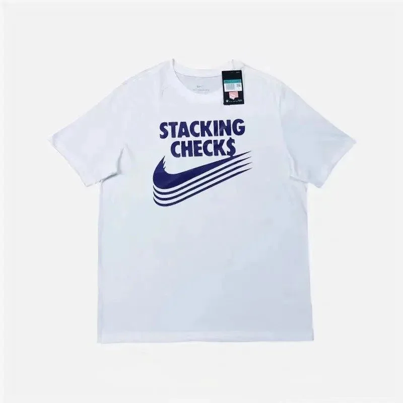 Nike Stacking Checks$ White T-Shirt