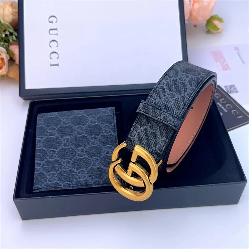 Gucci GG Marmont Belt Black Leather