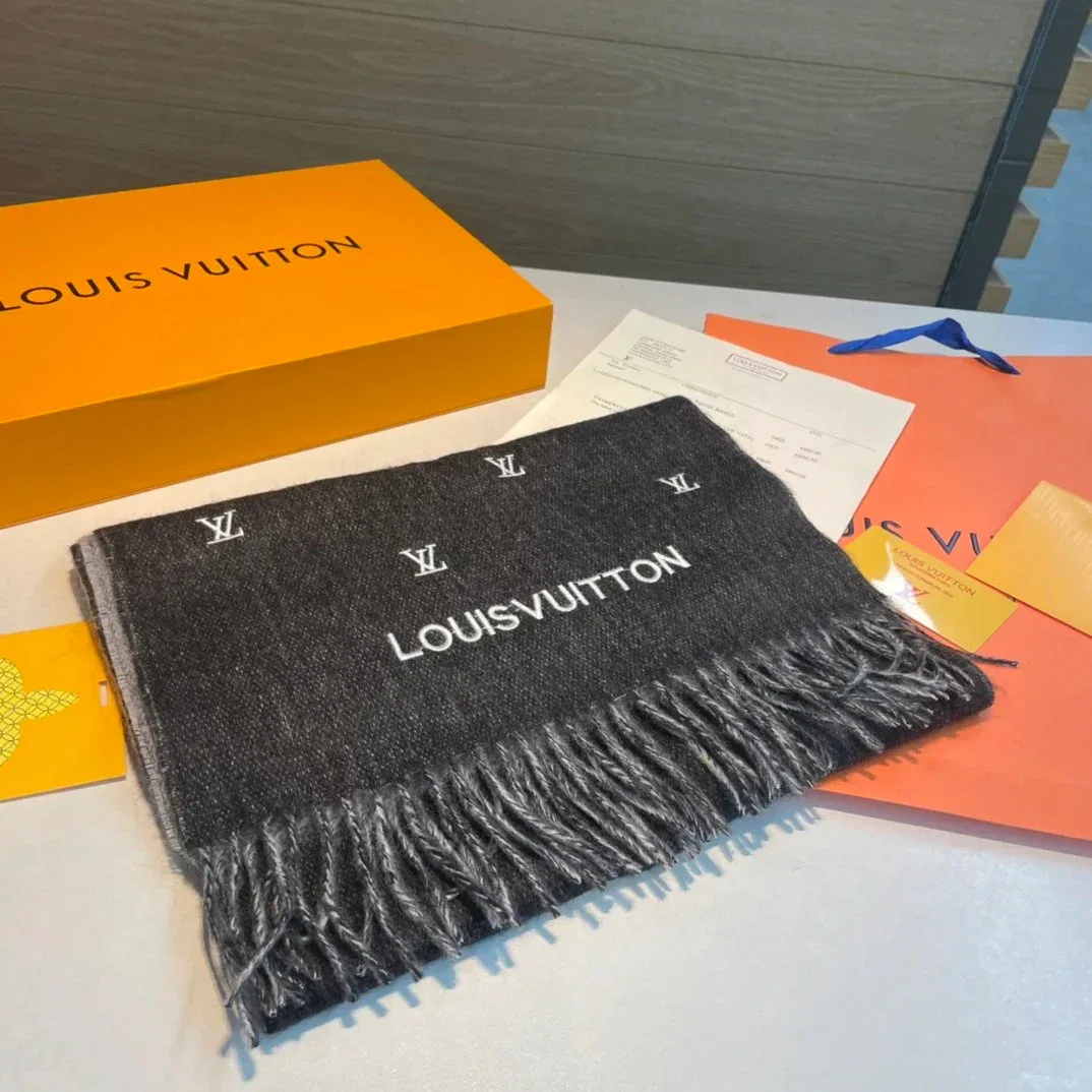 Louis Vuitton Monogram Scarf in Charcoal