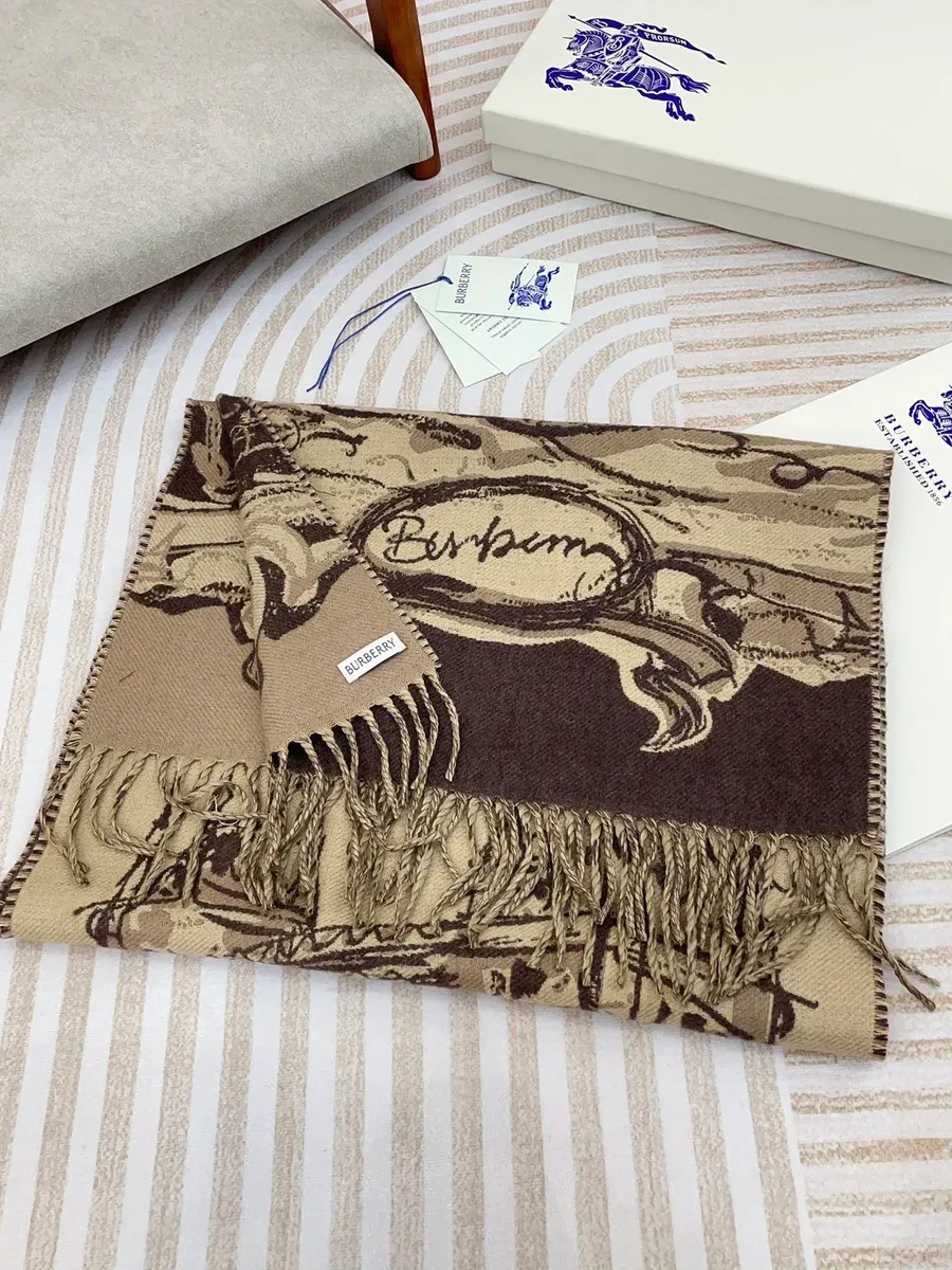 Burberry Classic Logo Scarf Beige/Brown