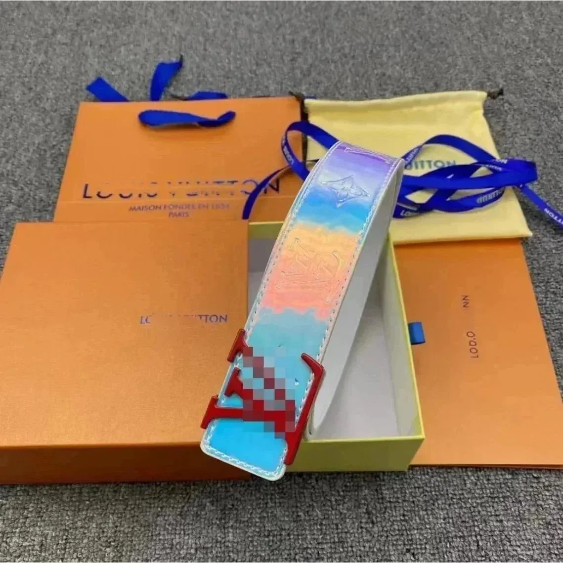 Louis Vuitton Tabi Rainbow Leather Belt