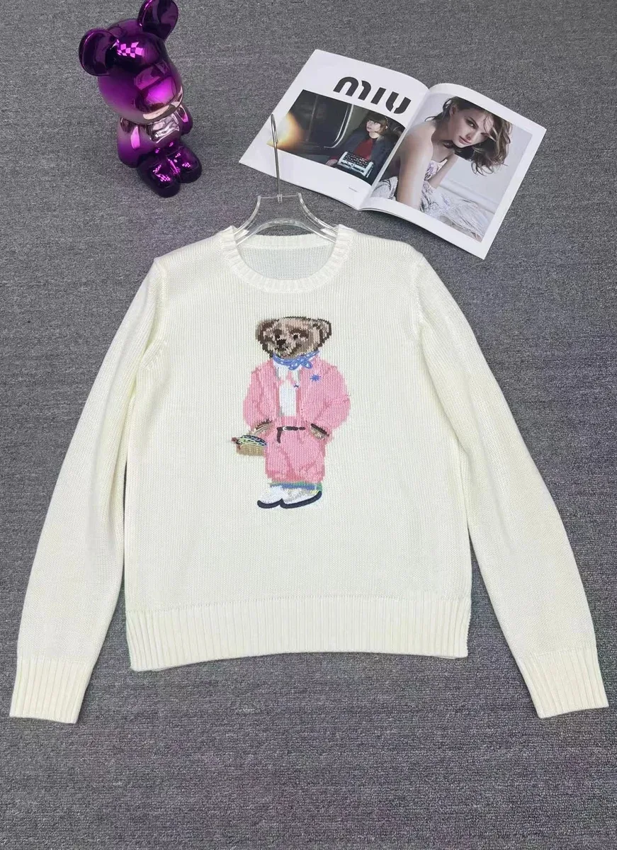 Polo Ralph Lauren Polo Bear Sweater Pink Bear Cream