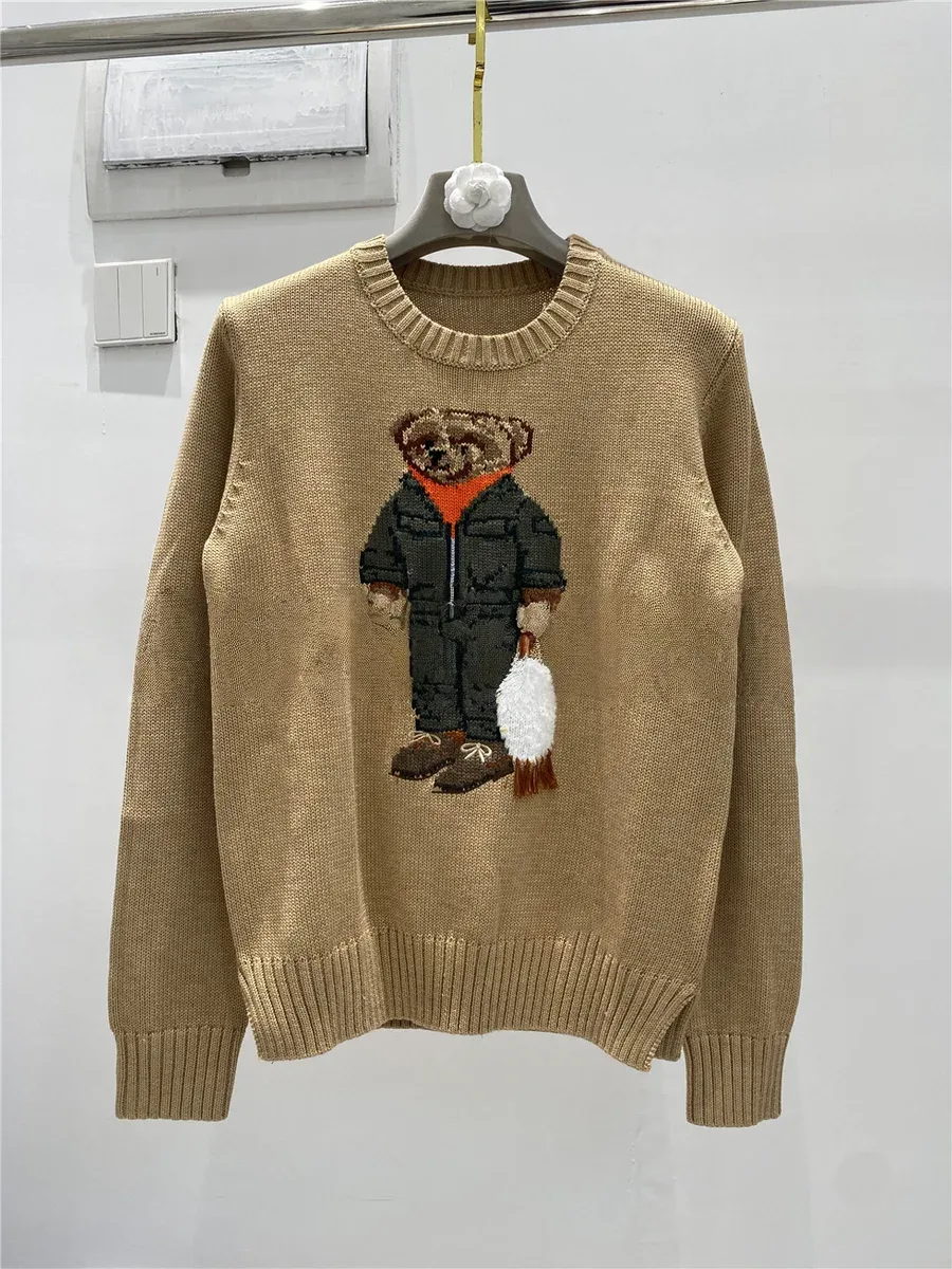 Polo Ralph Lauren Polo Bear Beige Knit Sweater