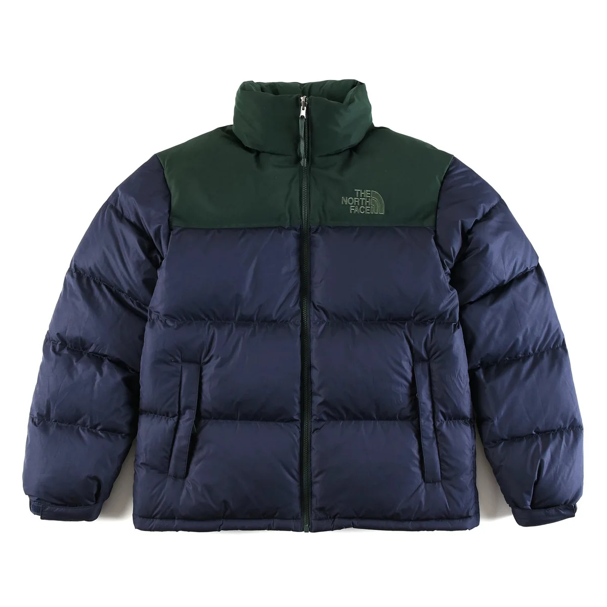 The North Face Nuptse Dark Green/Navy Parka