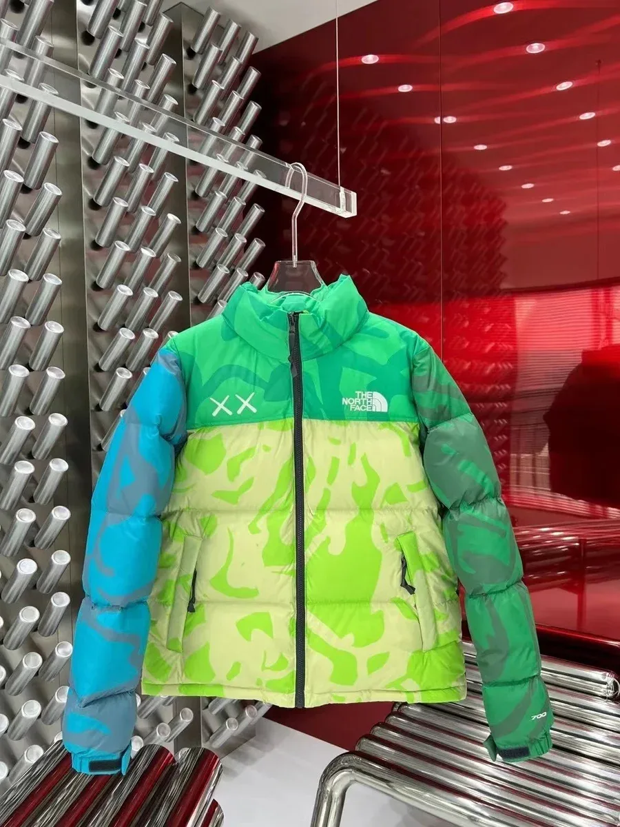 The North Face The North Face Nuptse Camo Print Puffer Jacket Green - 1