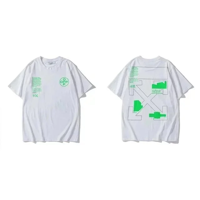Off-White OW Arrow White Green T-Shirt