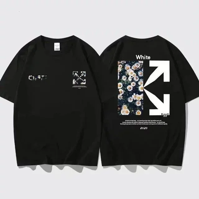 Off-White OW Black Daisy T-Shirt