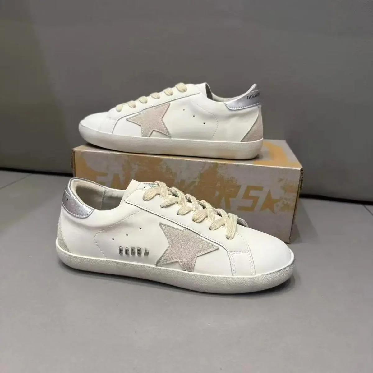 Golden Goose Super-Star White Star Sneakers