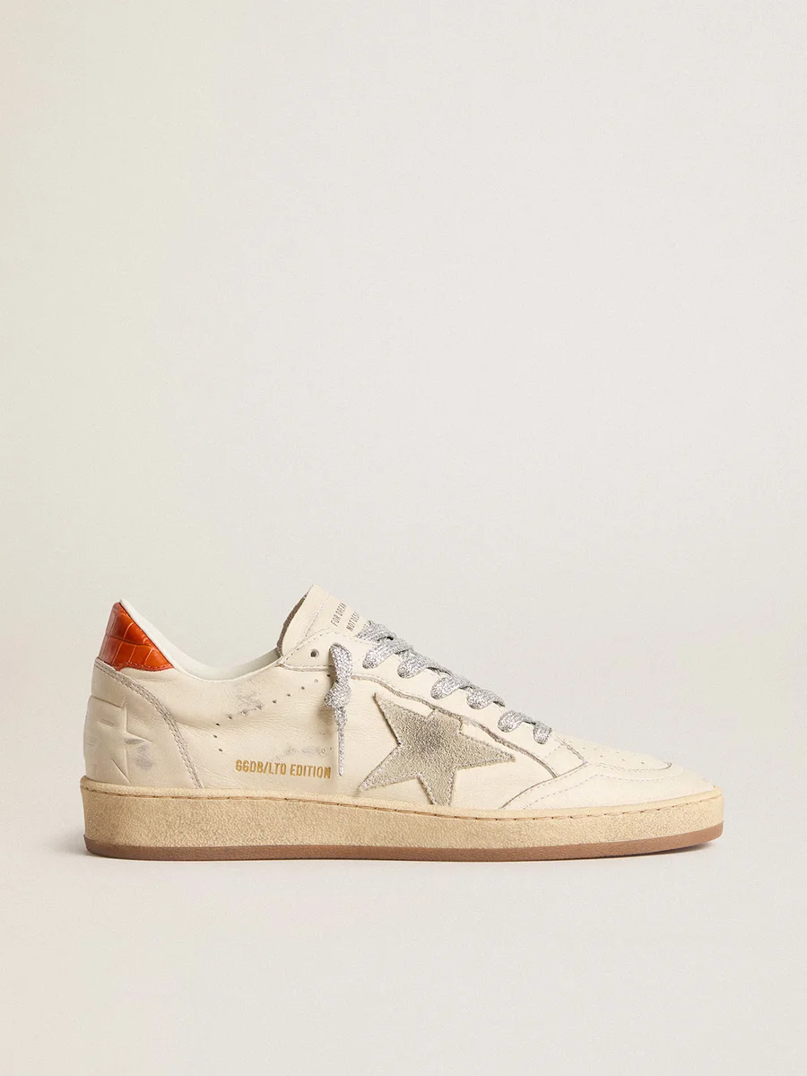 Golden Goose Star Cream Orange Sneakers