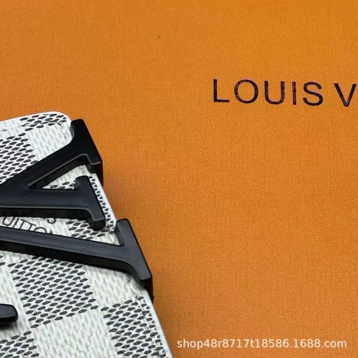 Louis Vuitton Neverfull White/Black Checkered Bag