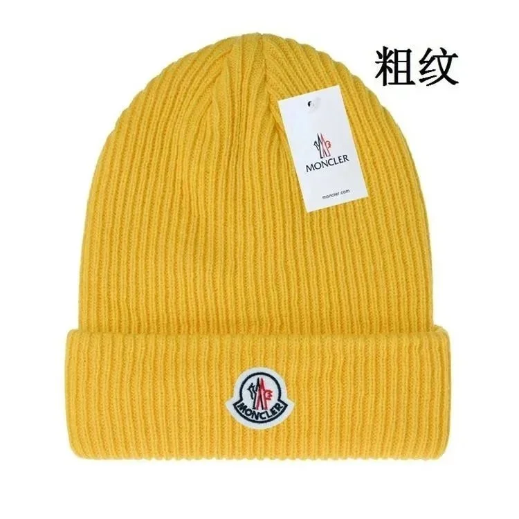 Moncler Yellow Beanie Cap