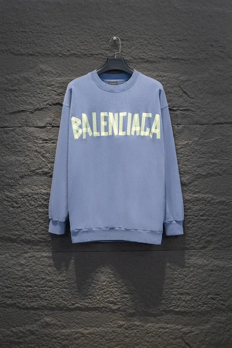 Balenciaga Blue BALENCIAGA Logo Sweatshirt