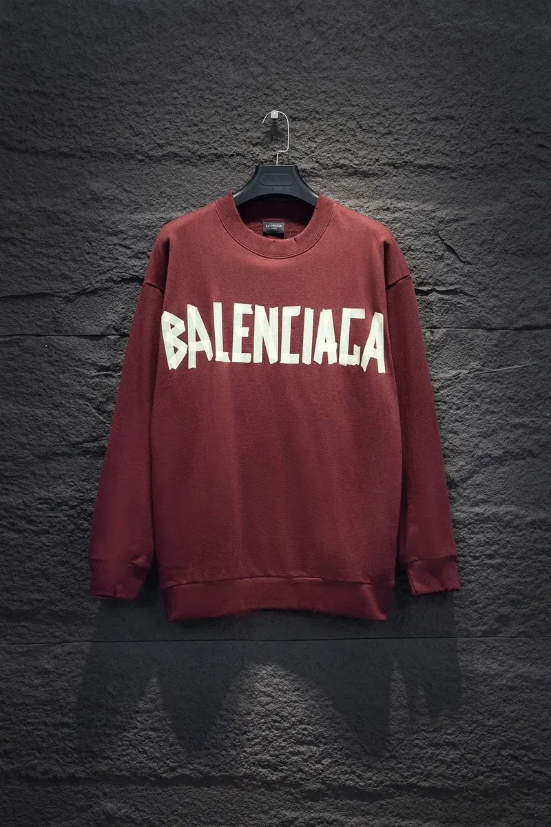 Balenciaga Red Logo Sweatshirt