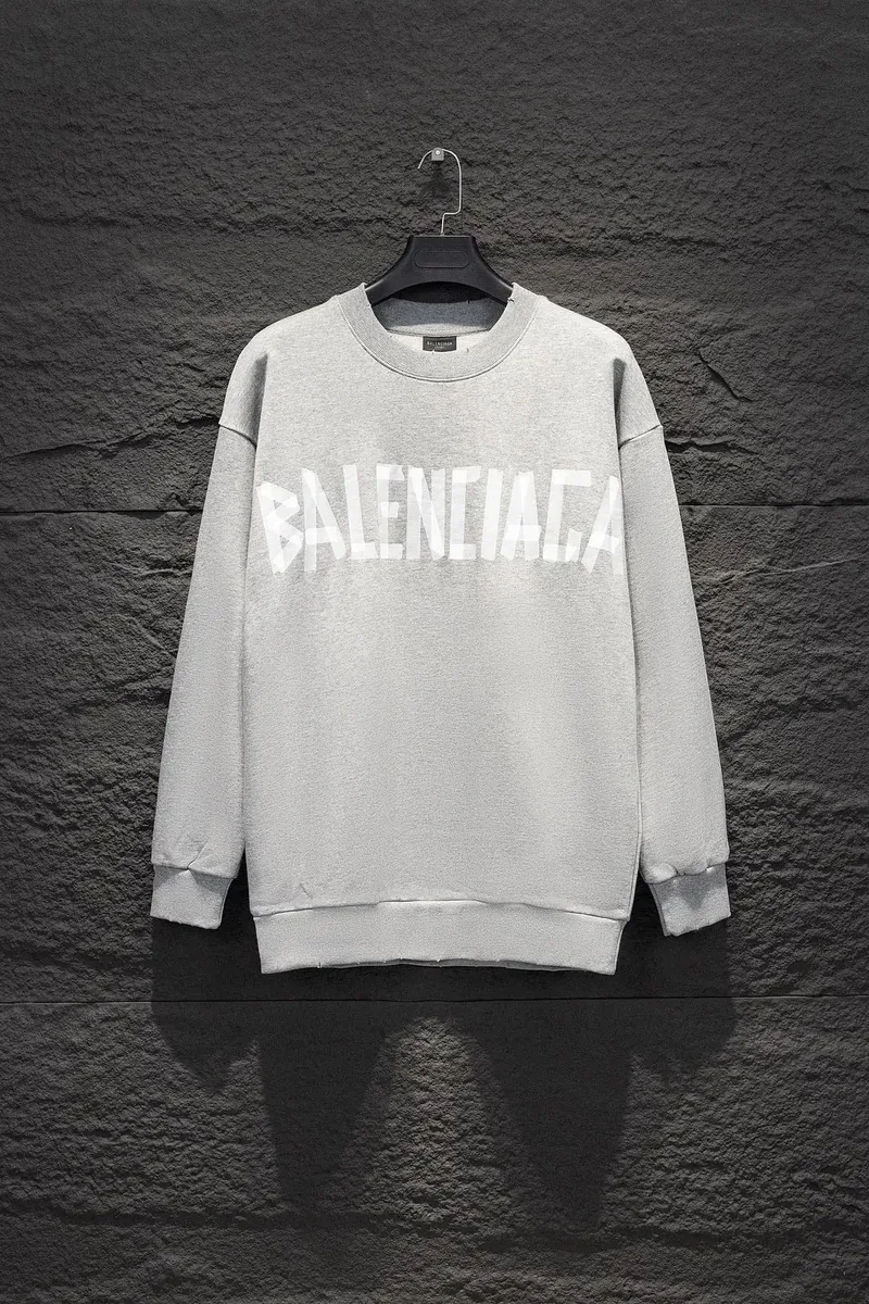 Balenciaga Oversized Grey BALENCIAGA Logo Sweatshirt