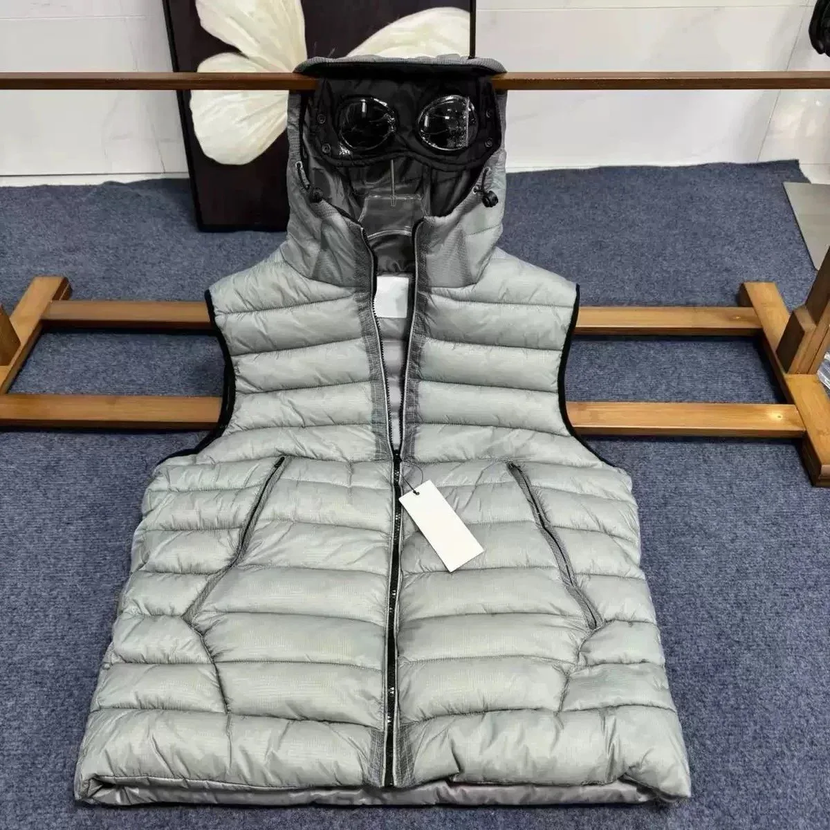 Unisex BB-10 Lightweight Puffer Vest Grey