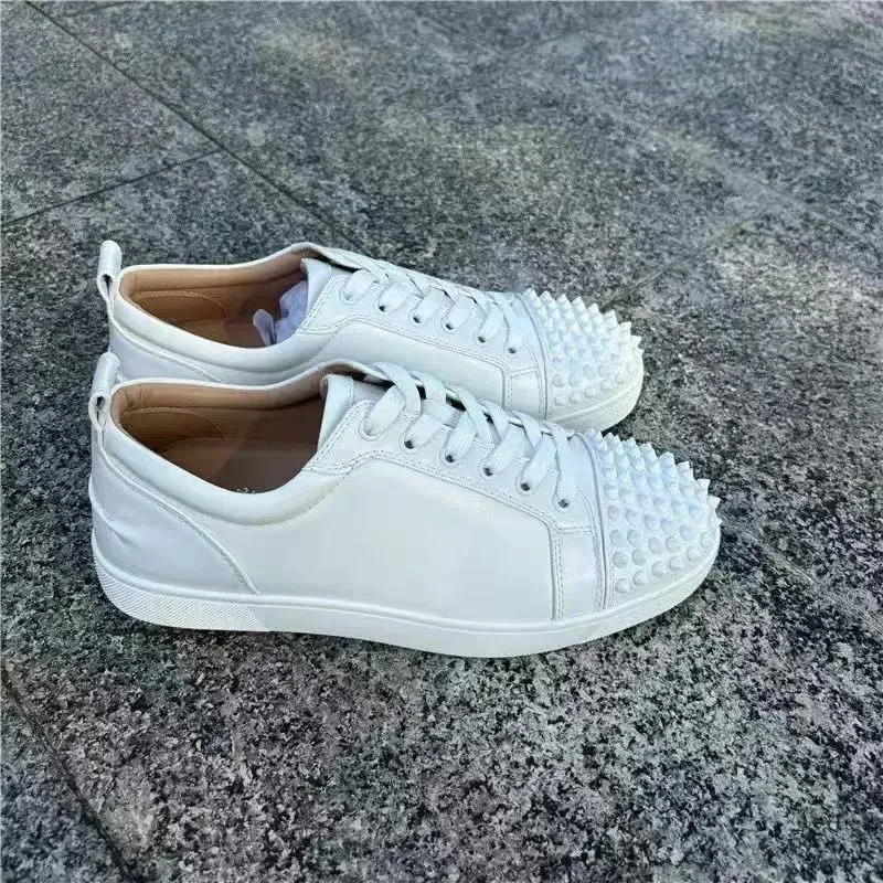 Christian Louboutin Loubi Pigalle White Sneakers