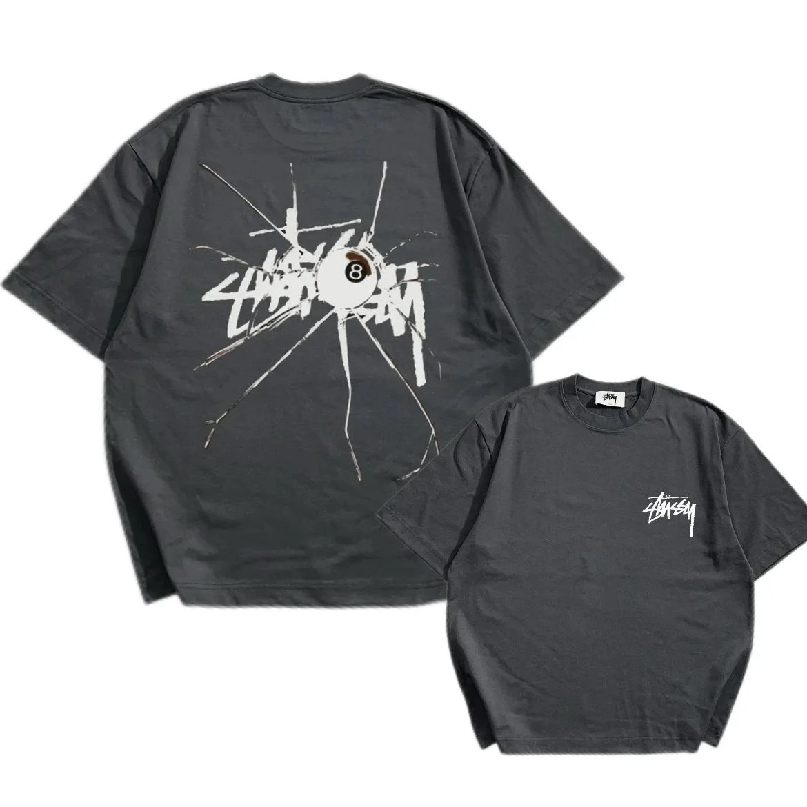 Stussy Stüssy Printed T-Shirt Charcoal