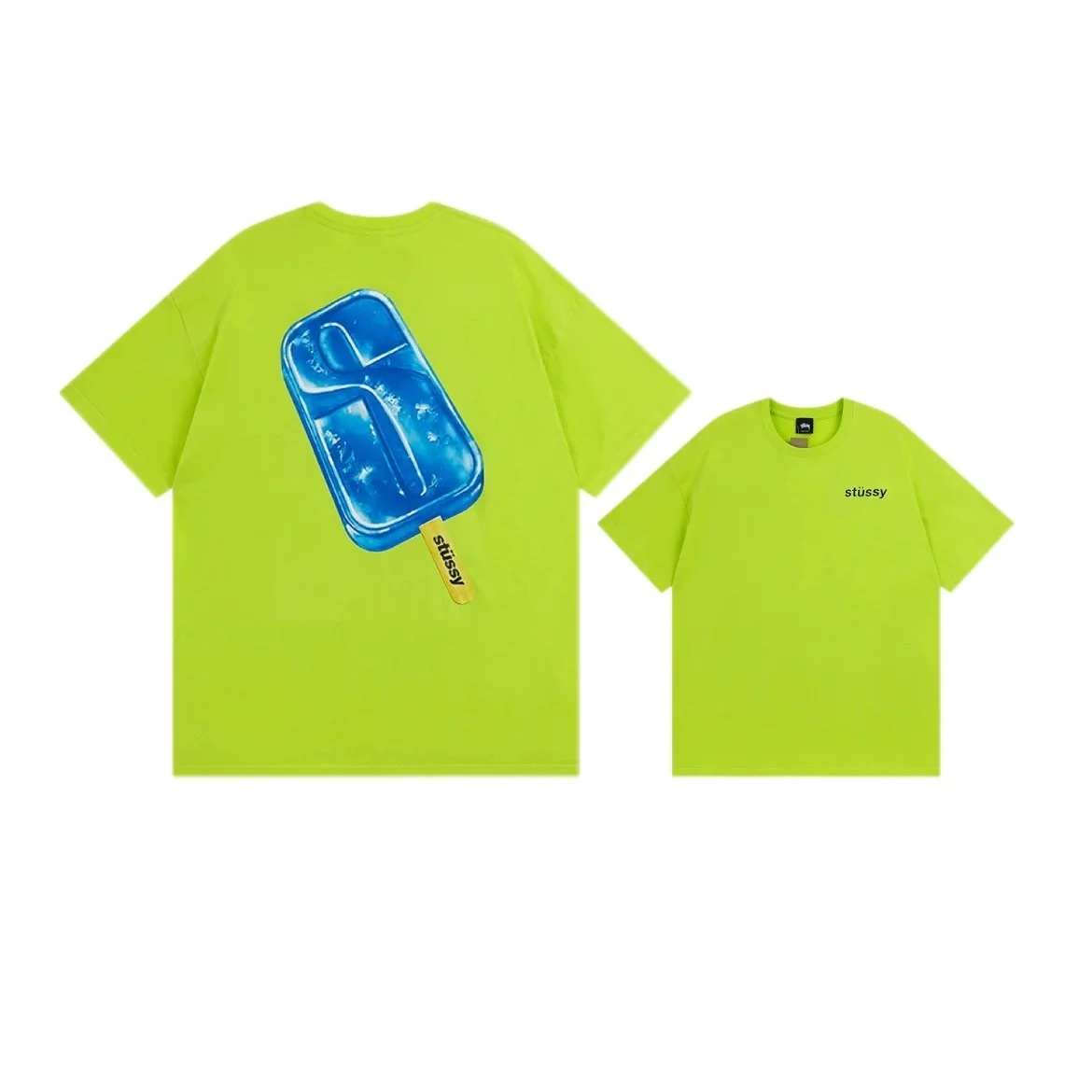 Stüssy Ice Pop T-Shirt Lime Green T-Shirt