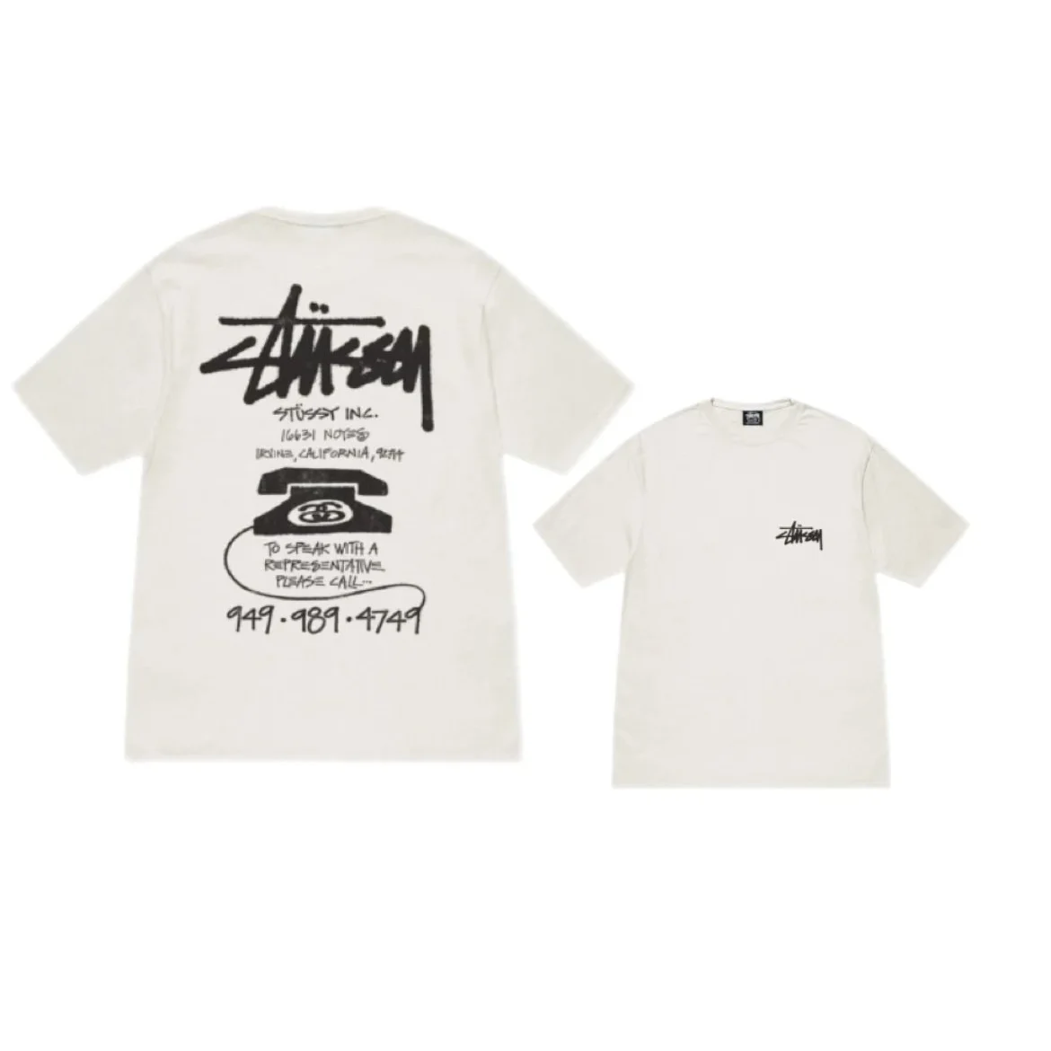 Stüssy Stüssy T-Shirt Cream Solid T-Shirt