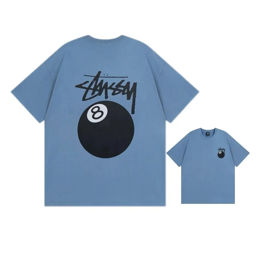 Stussy 8 Ball Light Blue T-Shirt