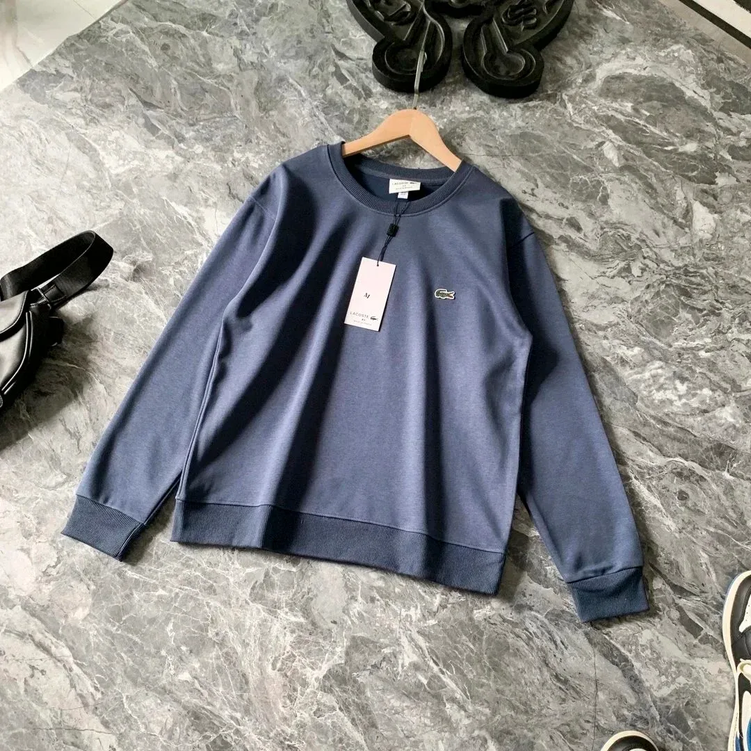 Lacoste Classic Crocodile Crewneck Sweatshirt Navy