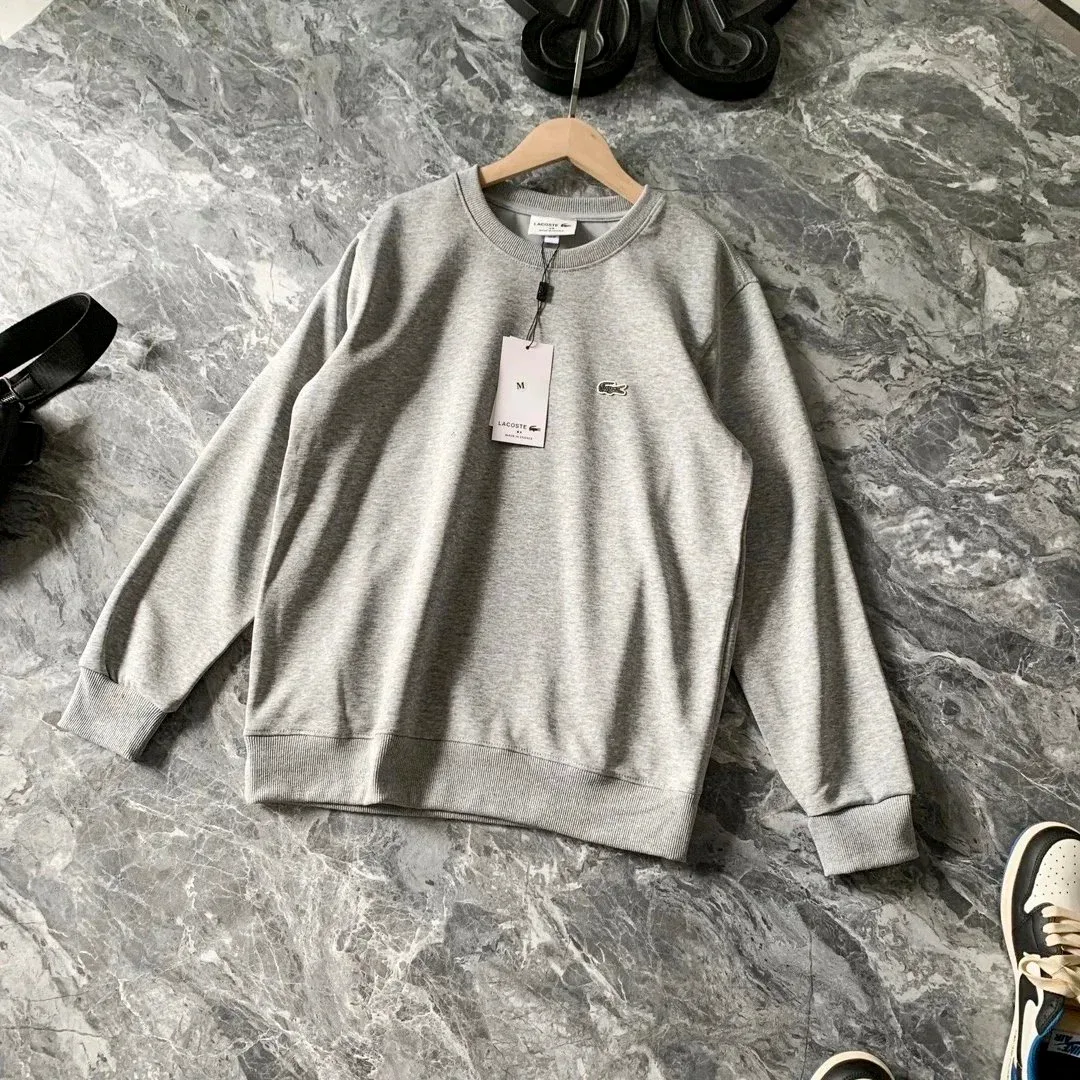 Lacoste Grey Crocodile Crewneck Sweatshirt